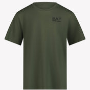 EA7 Kinder Jongens T-shirt Army