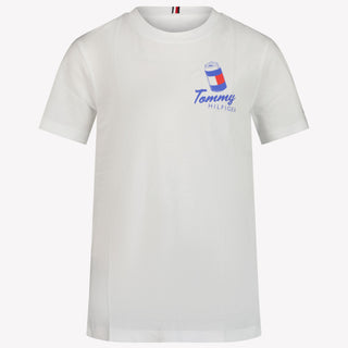 Tommy Hilfiger Jongens T-shirt Wit