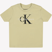 Calvin Klein Baby Unisex T-shirt Light Beige