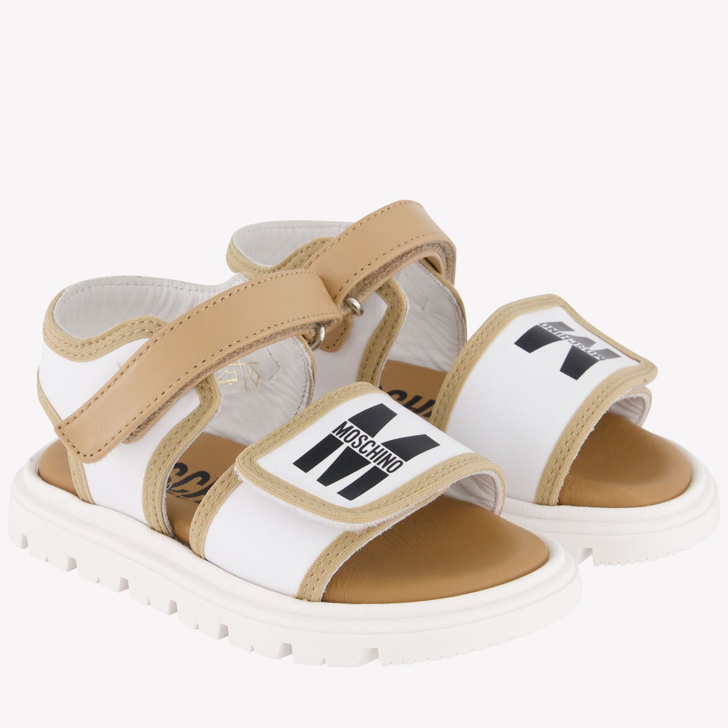 Moschino Unisex Sandalen In Beige