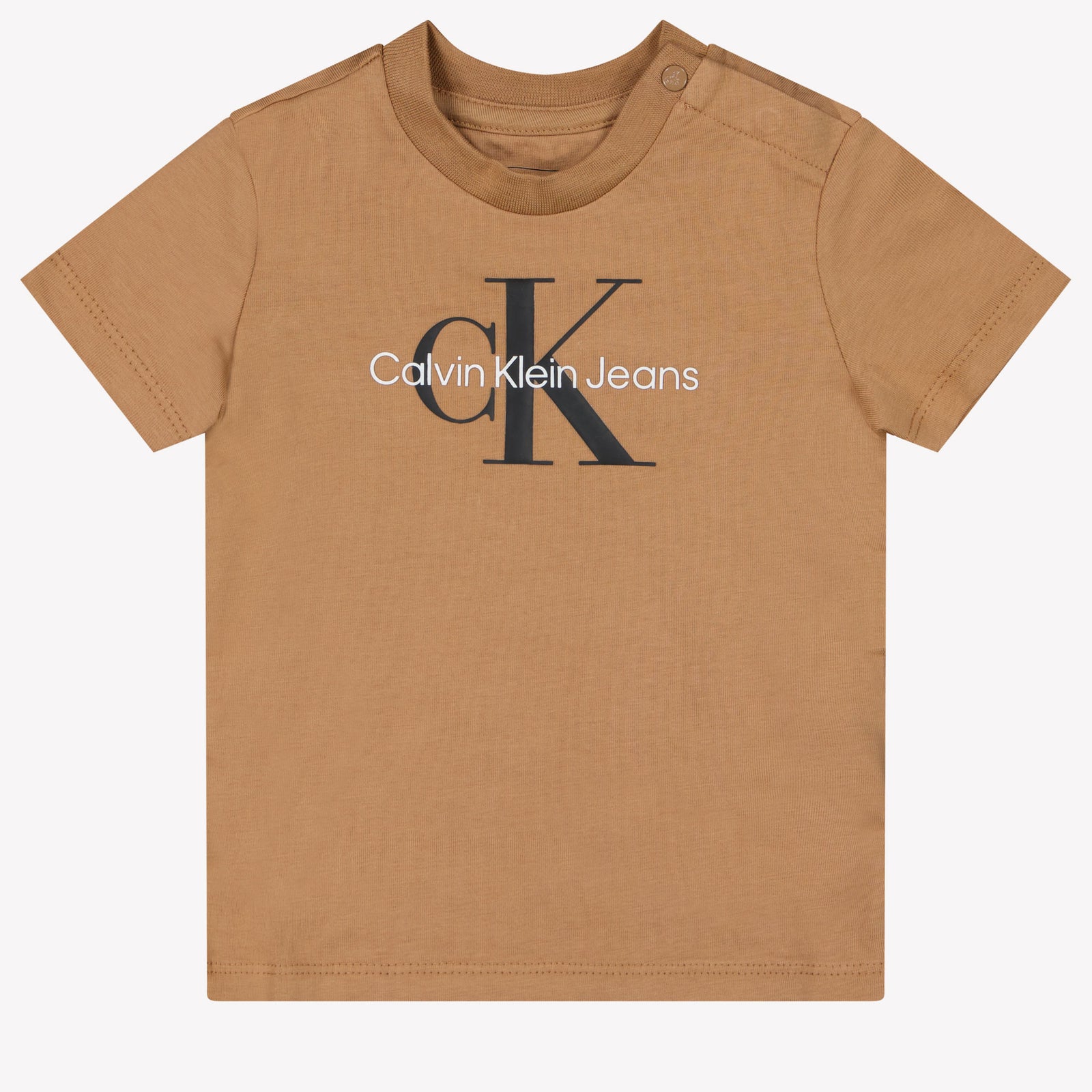 Calvin Klein Baby Unisex T-shirt in Beige