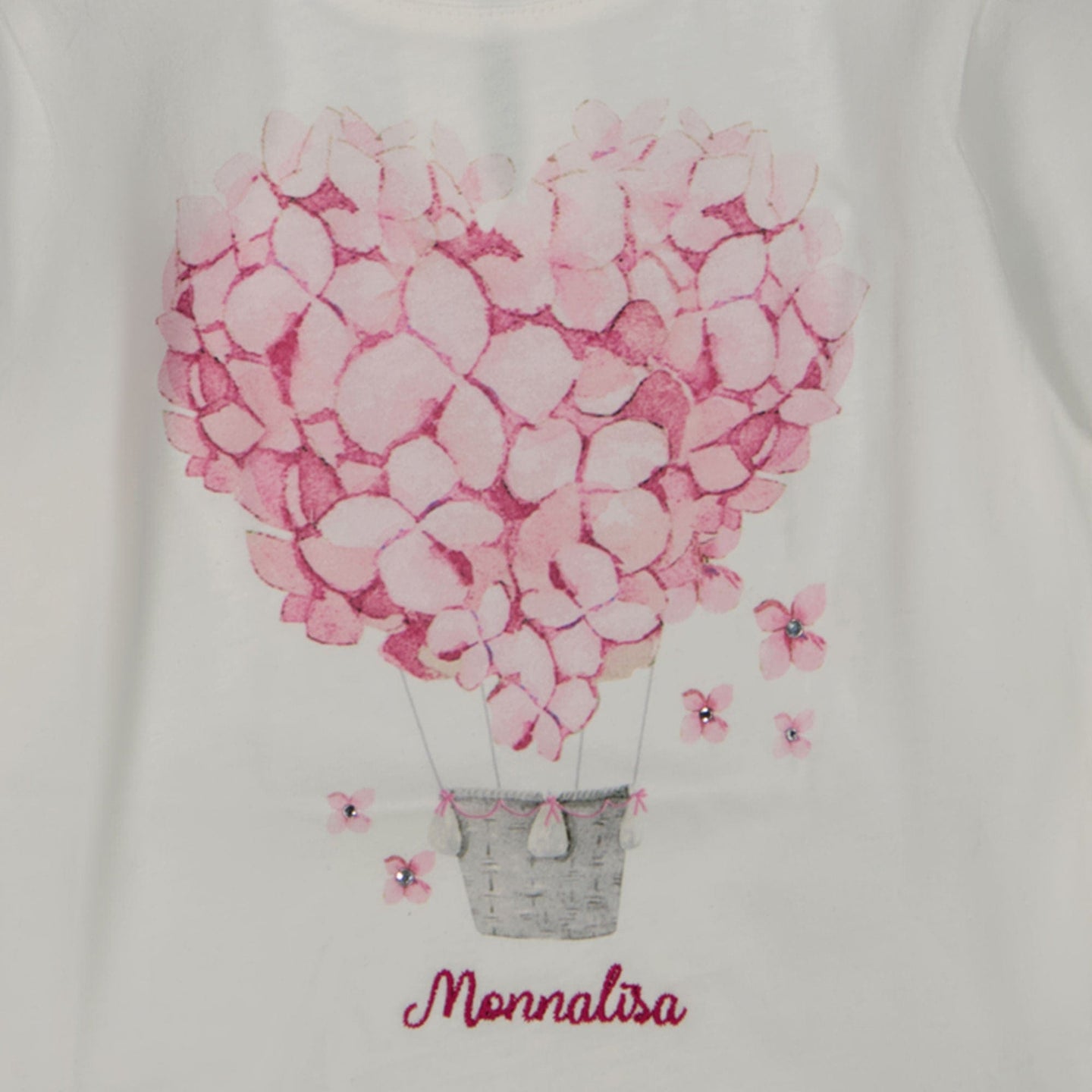 Monnalisa Baby Meisjes T-shirt Off White 3 mnd