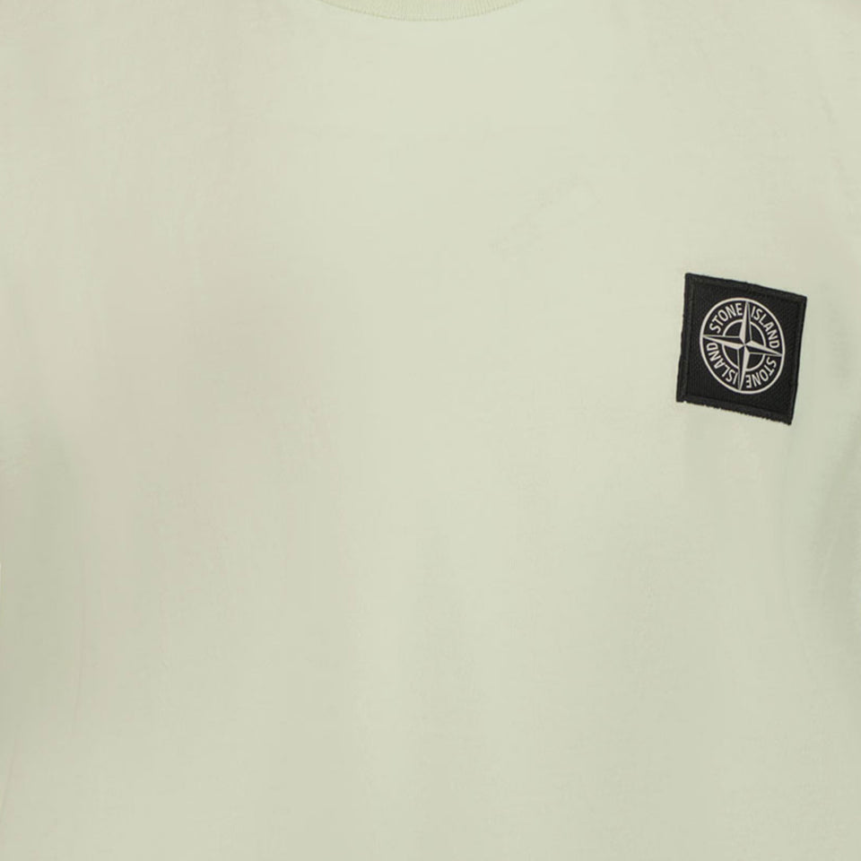 Stone Island Kinder Jongens T-Shirt In Lime