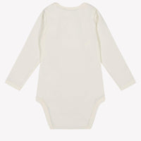 Malelions Baby Unisex Romper Offwhite