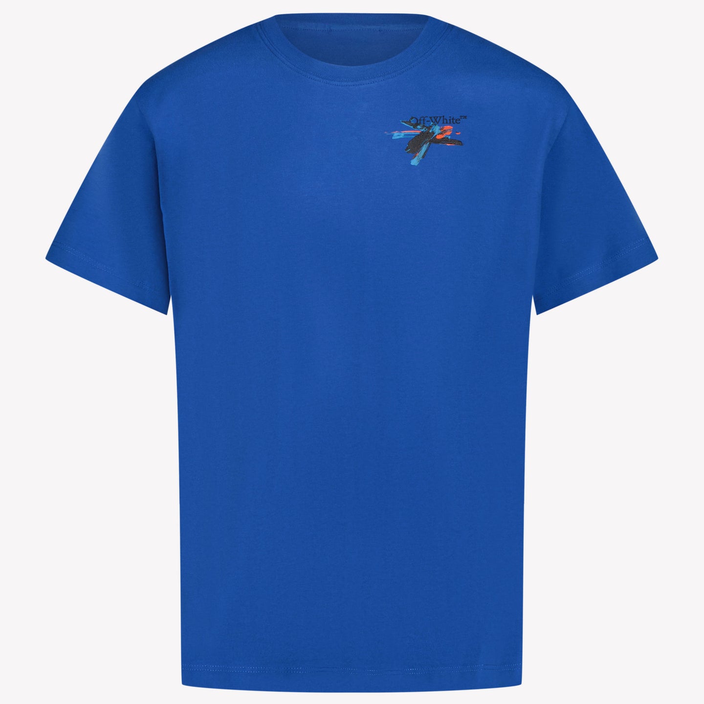 Off-White Kinder Jongens T-Shirt In Cobalt Blauw