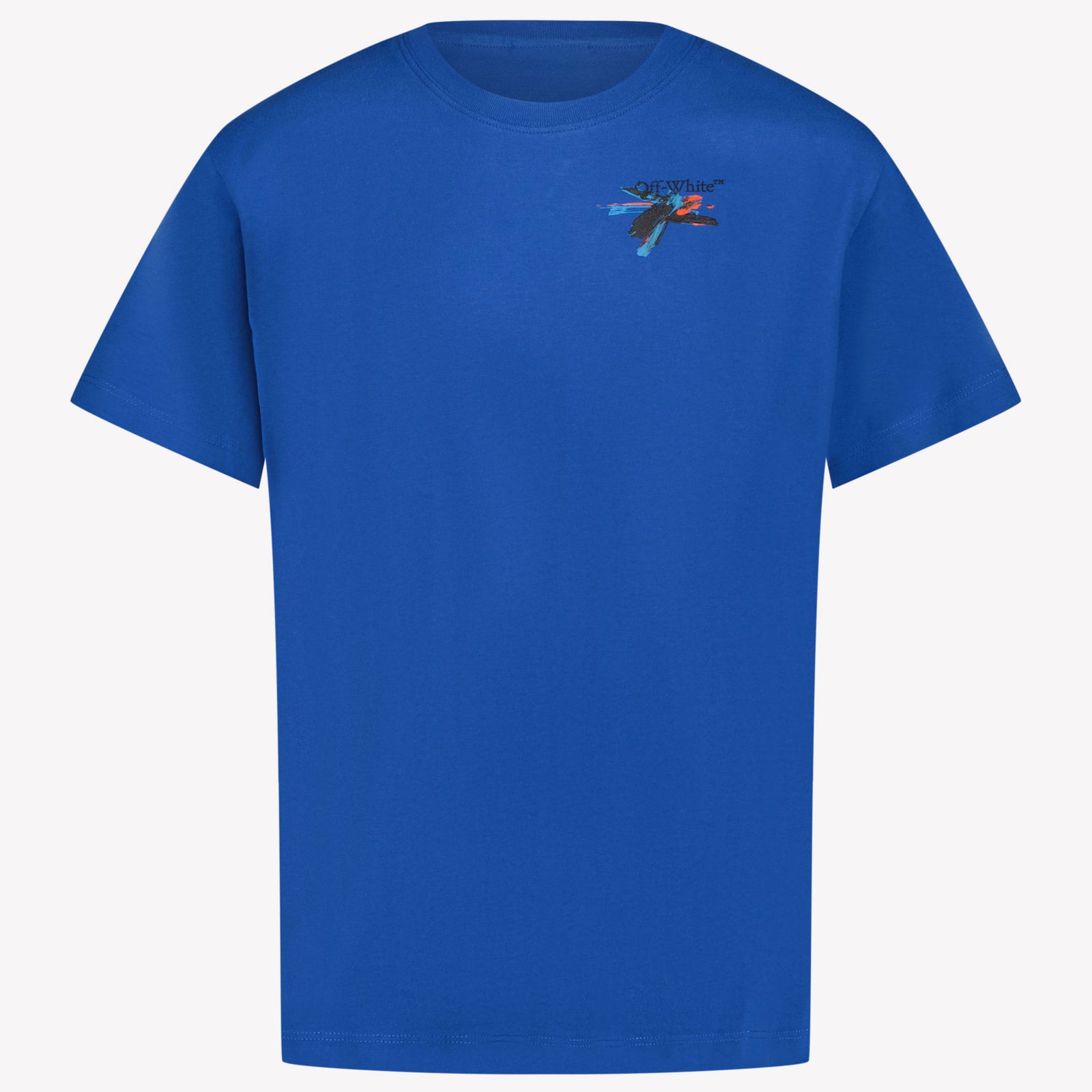 Off-White Kinder Jongens T-Shirt In Cobalt Blauw