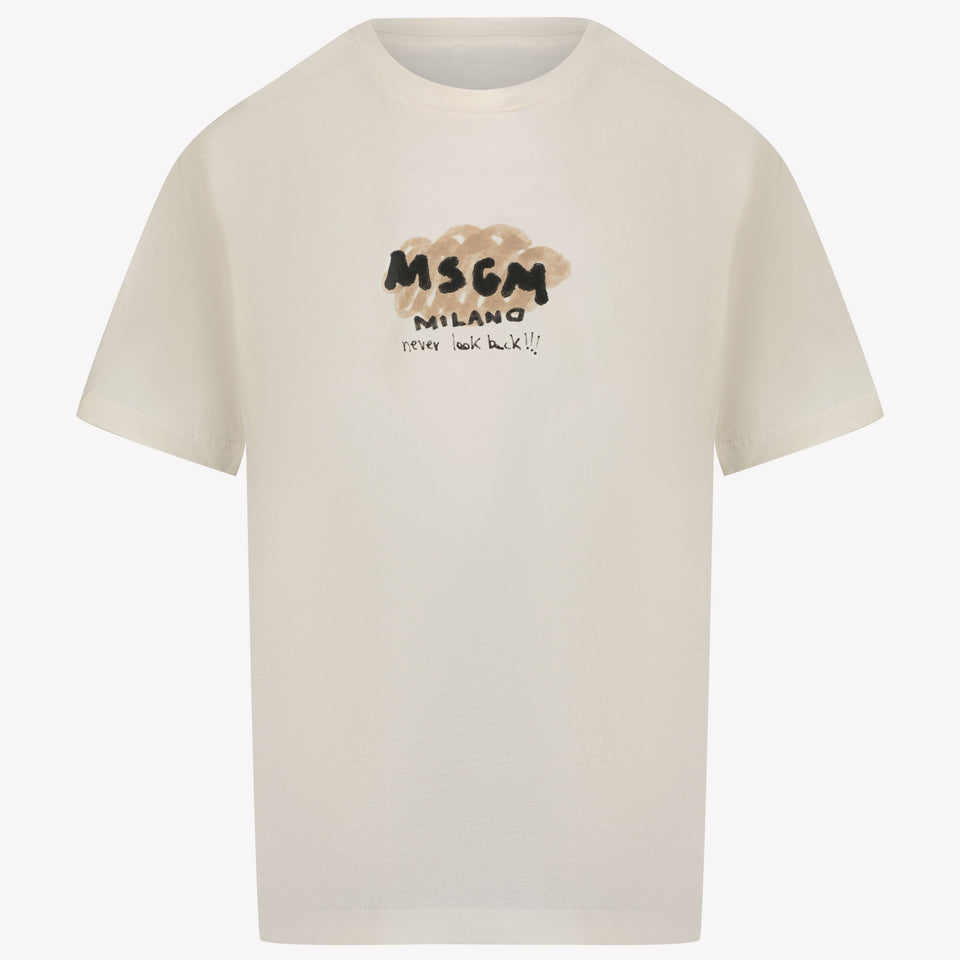 MSGM Kids Boys in T-Shirt OffWhite