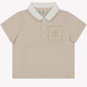 Fendi Baby Boys Polo Light Beige