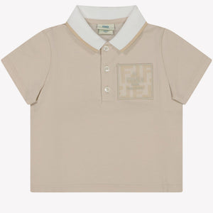 Fendi Baby Jongens Polo Licht Beige 3 mnd