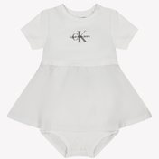 Calvin Klein Baby Girls Dress White