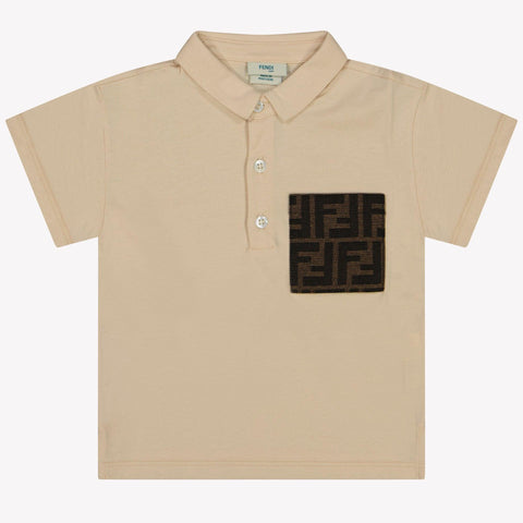 Fendi Baby Boys Polo  Beige