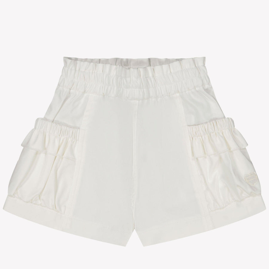 MonnaLisa Baby Meisjes Shorts in Wit