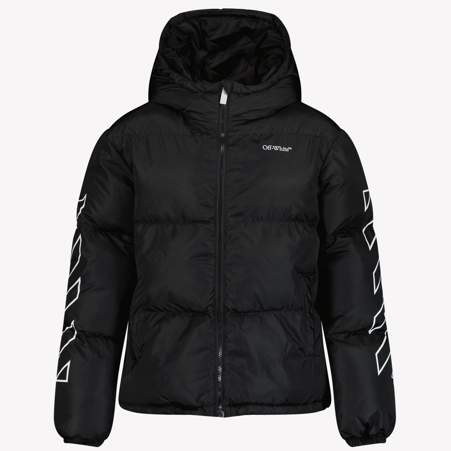 Off-White Jongens Winterjas Zwart