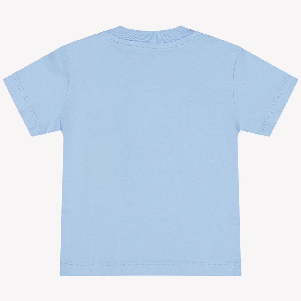 Palm Angels Baby Jongens T-Shirt In Licht Blauw