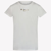 Balmain Kinder Meisjes T-Shirt Wit