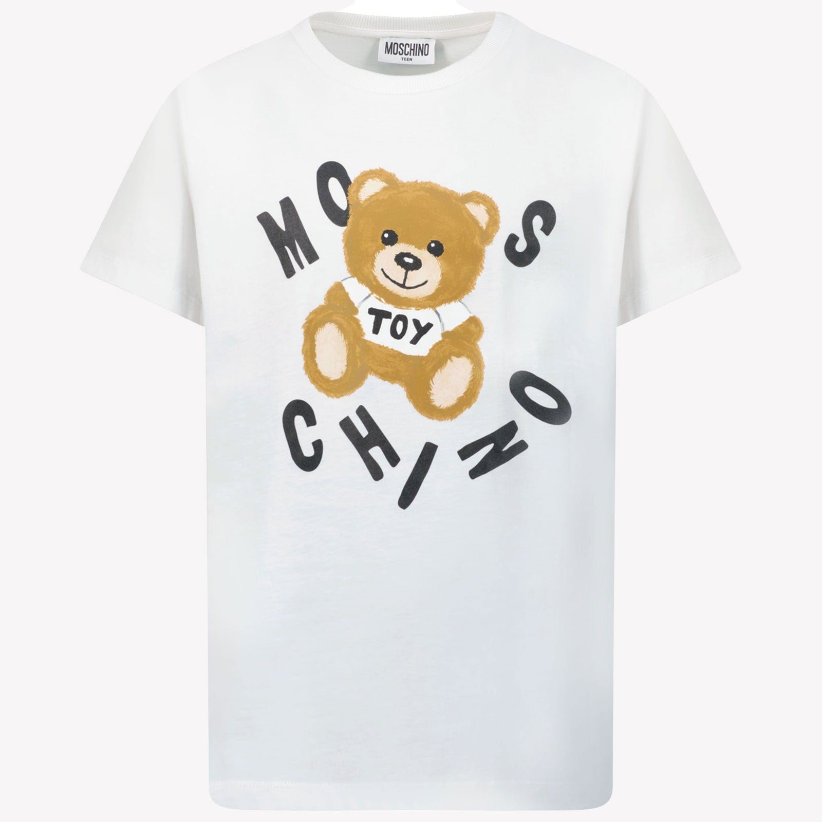 Moschino Kinder Unisex T-Shirt Wit 4Y