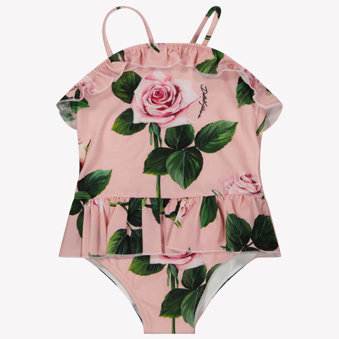 Dolce & Gabbana Baby Meisjes Zwemkleding In Licht Roze