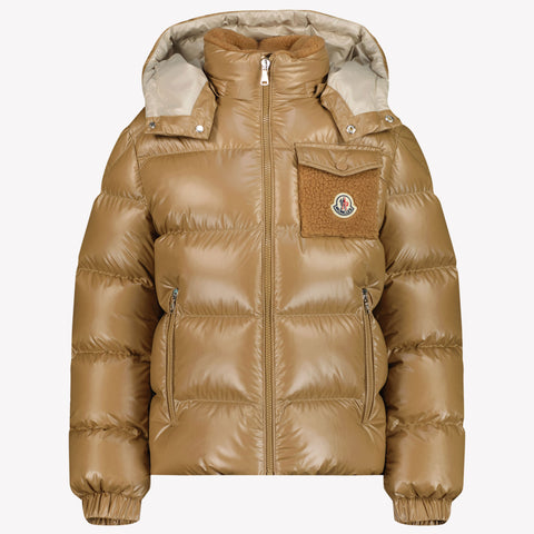 Moncler Yule Jongens Winterjas Beige