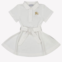 Burberry Astrid Baby Meisjes Jurk In Wit