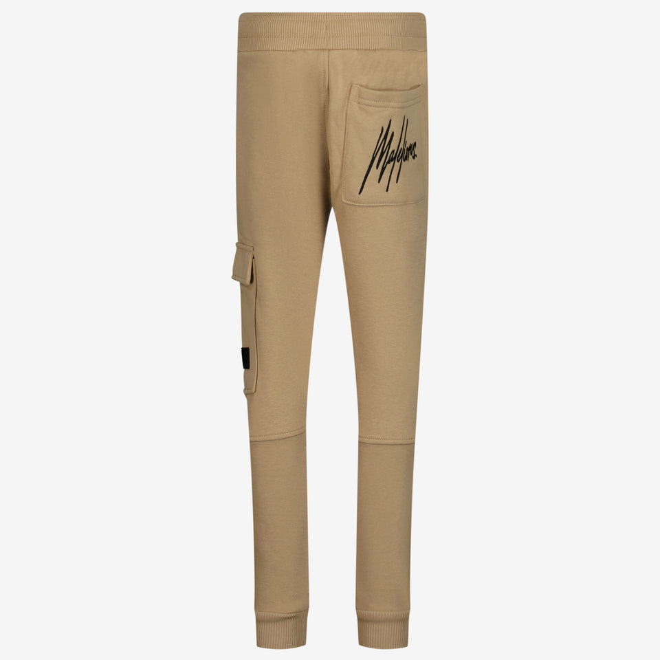 Malelions Unisex Broek Beige