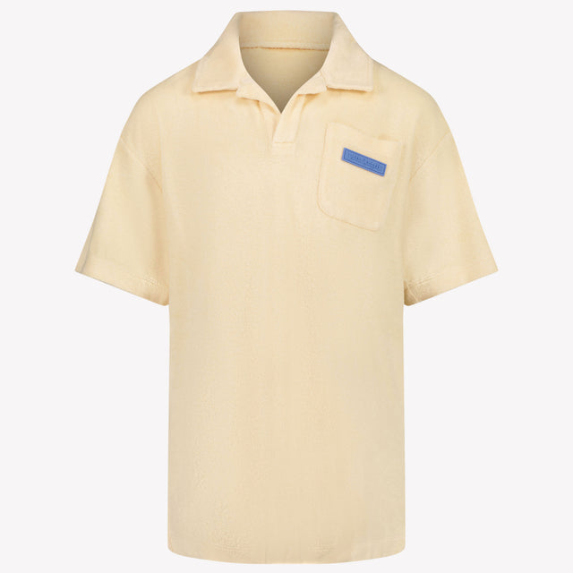 Palm Angels Kinder Jongens Polo In Licht Beige