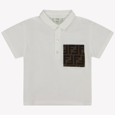 Fendi Baby Boys Polo  White