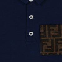 Fendi Baby Boys Polo  Navy