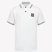 Stone Island Boys Polo White