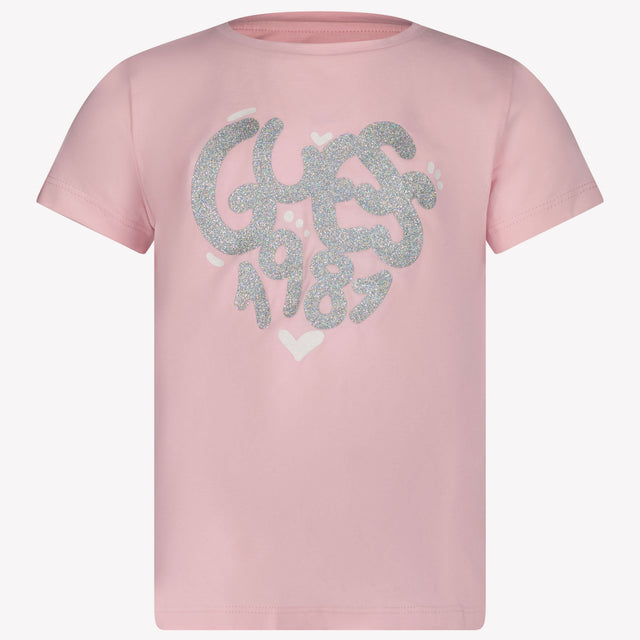 Guess Kids Girls in T-Shirt Light Pink