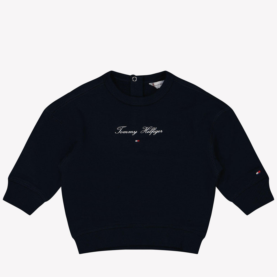 Tommy Hilfiger Baby Meisjes Trui Navy