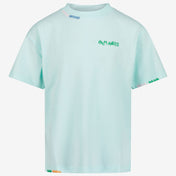 Palm Angels Children's Boys T-shirt in Turquoise