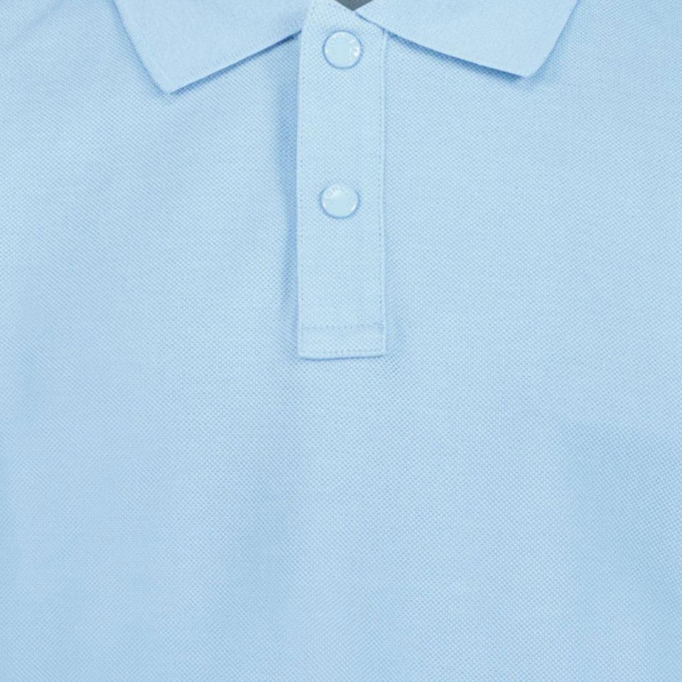 Moncler Kids Boys Polo in Light Blue