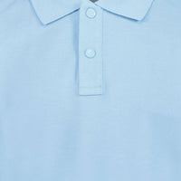 Moncler Kinder Jongens Polo In Licht Blauw