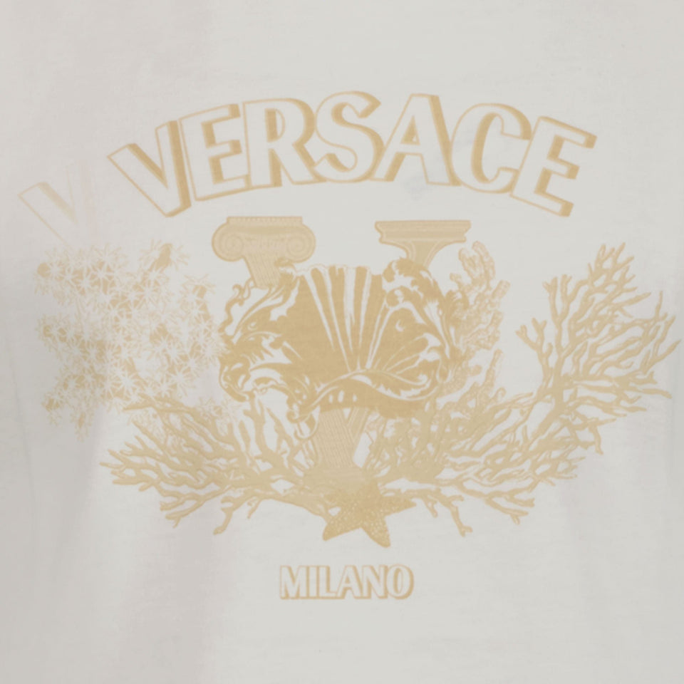 Versace Unisex T-shirt Wit