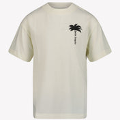 Palm Angels Boys T-shirt Ecru