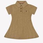 Tommy Hilfiger Baby Meisjes Jurk Camel