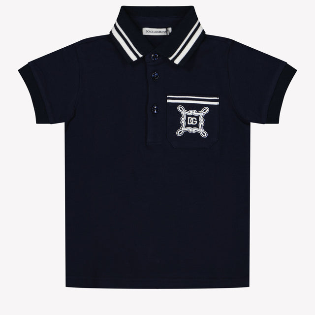 Dolce & Gabbana Baby Jongens Polo In Navy