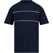 Boss Kinder Jongens T-Shirt Navy