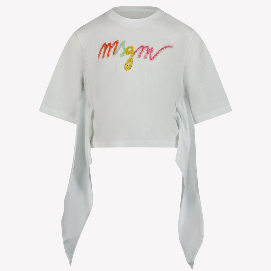 MSGM Kinder T-Shirt Wit