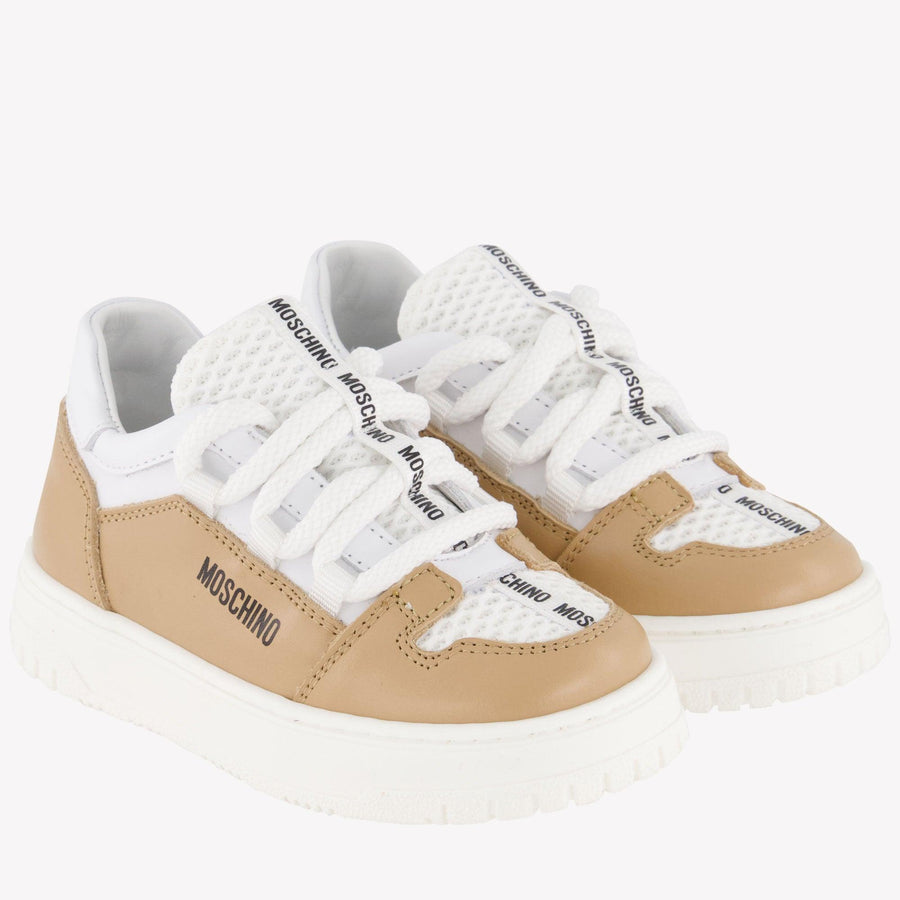 Moschino Unisex Sneakers  Beige