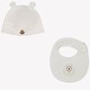 Moncler Baby Unisex Muts In Wit