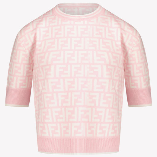 Fendi Children's girls t-shirt Light Pink