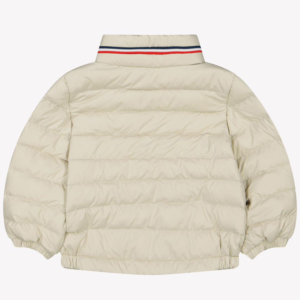 Moncler Jerry Baby Jongens Tussenjas In Licht Beige