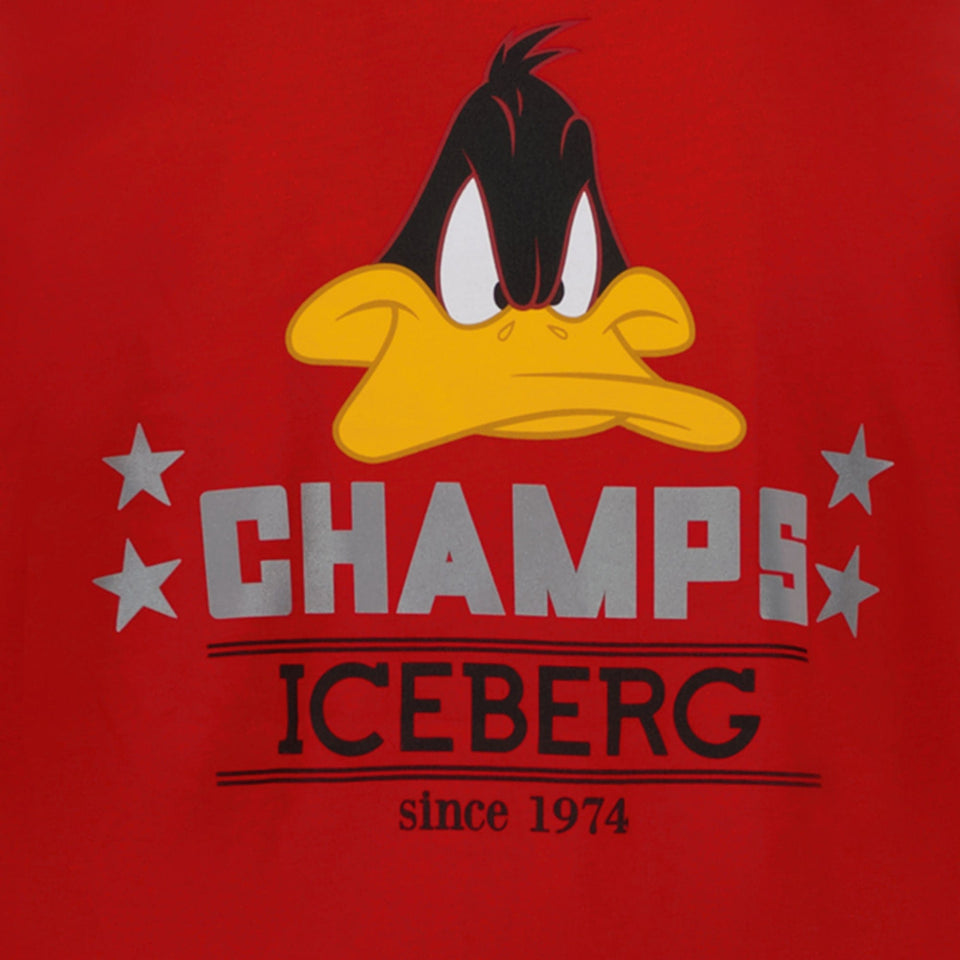 Iceberg Kinder Jongens T-shirt Rood