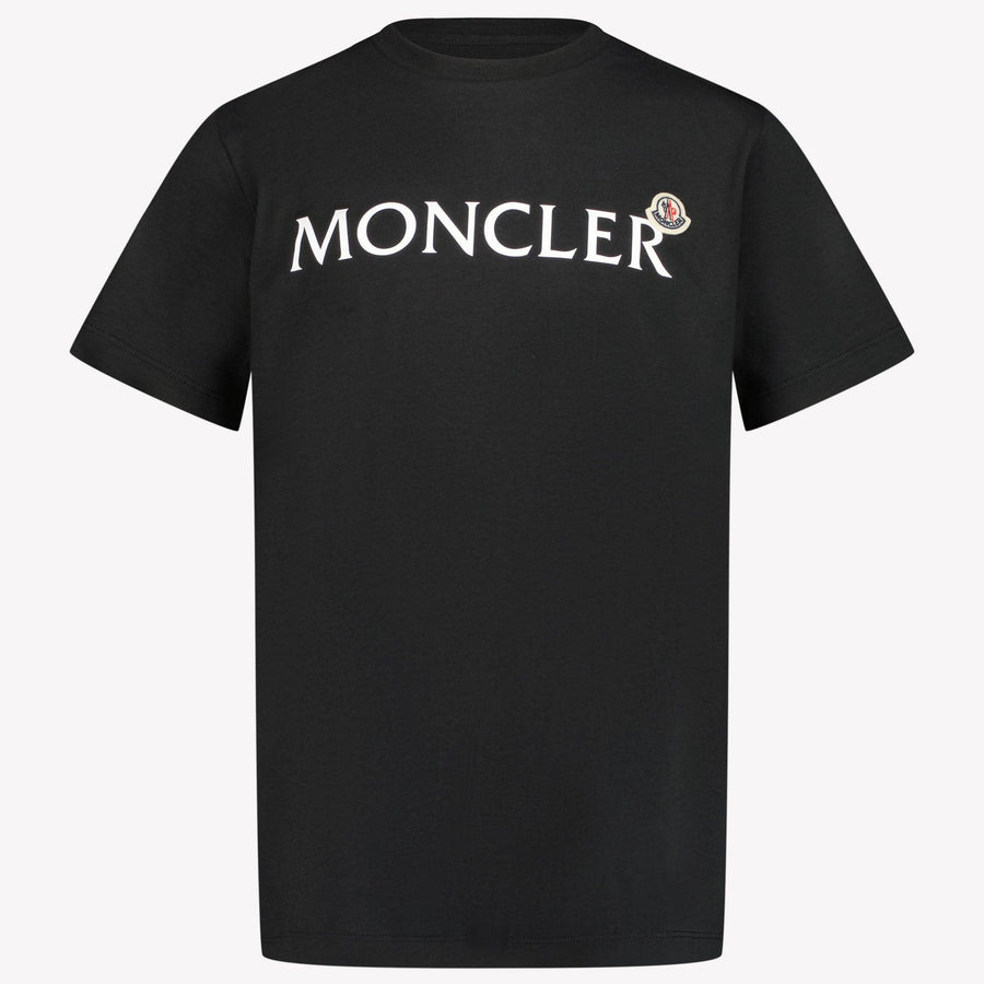 Moncler Kinder Jongens T-Shirt In Zwart