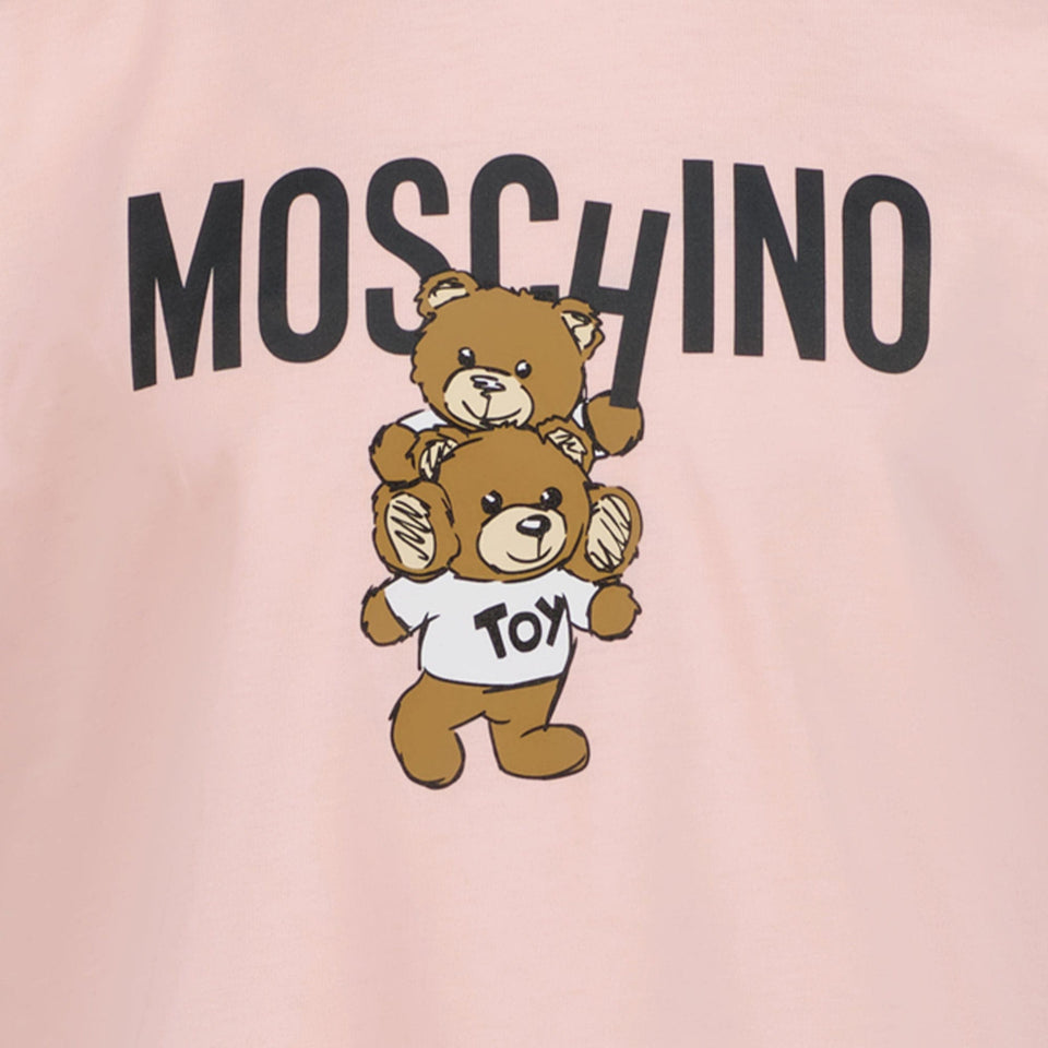 Moschino Unisex T-shirt Licht Roze