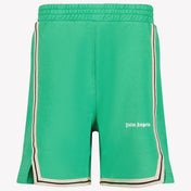 Palm Angels Kids guys Shorts In Green