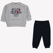 Tommy hilfiger baby boys jogging suit Gray