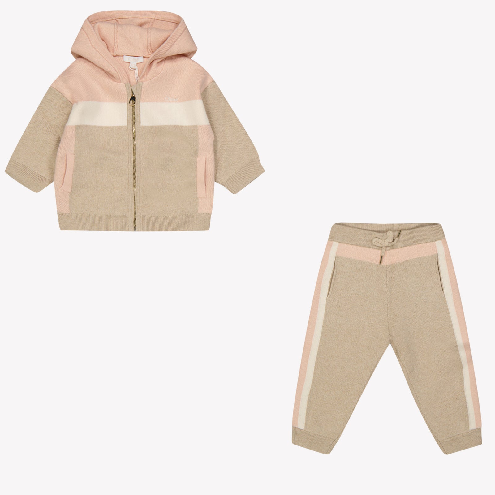 Chloé baby girls jogging suit Beige