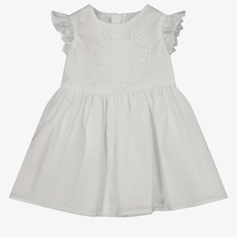 Versace Baby Girls Dress In White